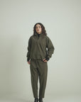 Olive Knit Sweatshirt