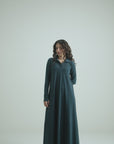Polo Knit Dress - Teal