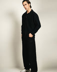 Knitted Button Down Black