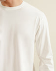 Regular Fit Fullsleeves Tee White