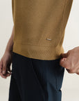Textured Polo - Dirty Green