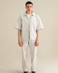 Ease Zip Shirt - Silver Grey