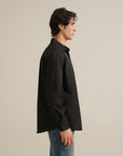Regular Fit Button Down - Black