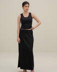 Rib Tank Top - Black