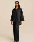 Oversized Button Down - Black