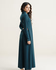 Polo Knit Dress - Teal