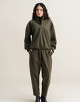 Olive Knit Sweatshirt
