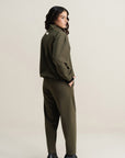 Olive Knit Sweatshirt