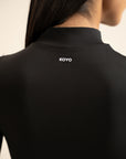Mock Neck Bodysuit - Black