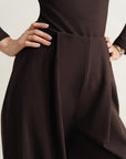 Flared Knitted Pants - Mocha