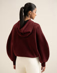 Formsoft Cacoon hoodie Wine Red