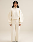 FormSoft Cacoon Hoodie - White Apricot