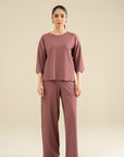Hi-low Rib Top - Terracotta