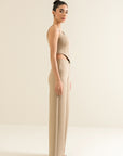 Wide Leg Pants - Sandy Beige