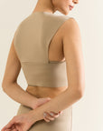 Hi-Lo Crop Top - Sandy Beige