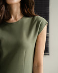 Fitted Knit Top - Olive