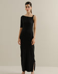 One Shoulder Dress - Black