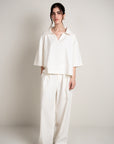 Linen Overshirt - Off White