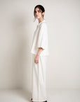 Linen Overshirt - Off White
