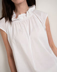 Ruffled Poplin Top