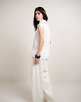 Ruffled Poplin Top