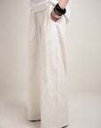 Linen Wide Legged Pants - Off White