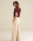 Ease Flared Pants - Cream