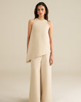 Asymmetric Ease Top - Cream
