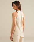 Asymmetric Ease Top - Cream