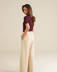 Essential Polo Bodysuit - Wine Red