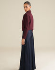Midnight Satin Skirt