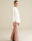 Ease Poplin Hi-Lo Button Down