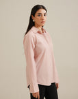 Essential Button Down - Powder Pink