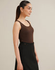 Scoop Tank - Brown