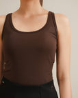Scoop Tank - Brown