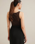 Scoop Tank - Brown