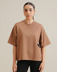 Koyoknit Boxy Tee -Tan