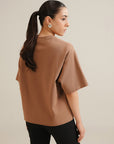 Koyoknit Boxy Tee -Tan