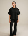Koyoknit Boxy Tee -Black