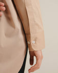 Hi-Lo Button Down - Sand