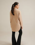 Hi-Lo Button Down - Sand