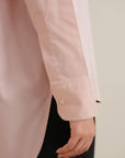 Hi-Lo Button Down - Powder Pink