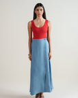 Scoop Bodysuit - Crimson