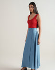 Scoop Bodysuit - Crimson