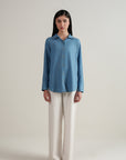 Ease Button Down - Sky