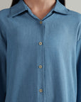 Ease Button Down - Sky