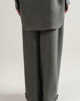 Stone Pleated Pants